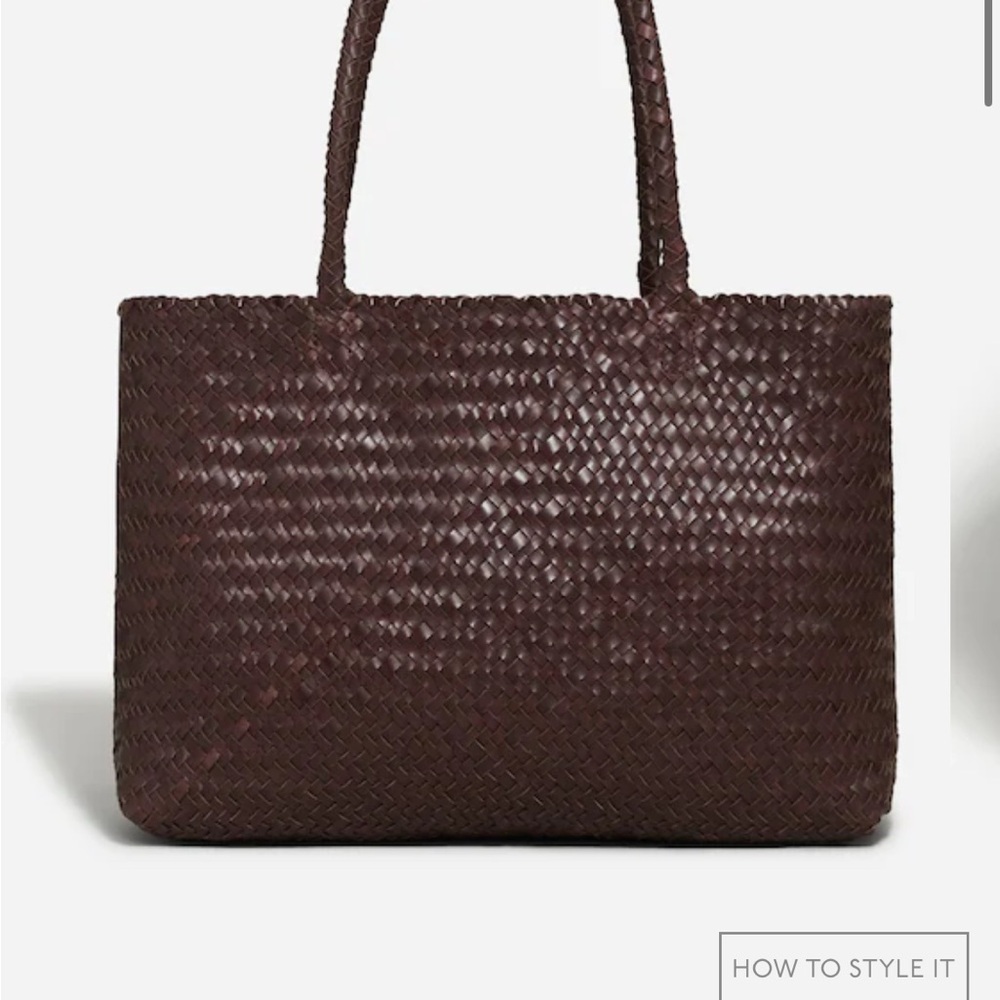 Madewell Dark Brown Woven Tote